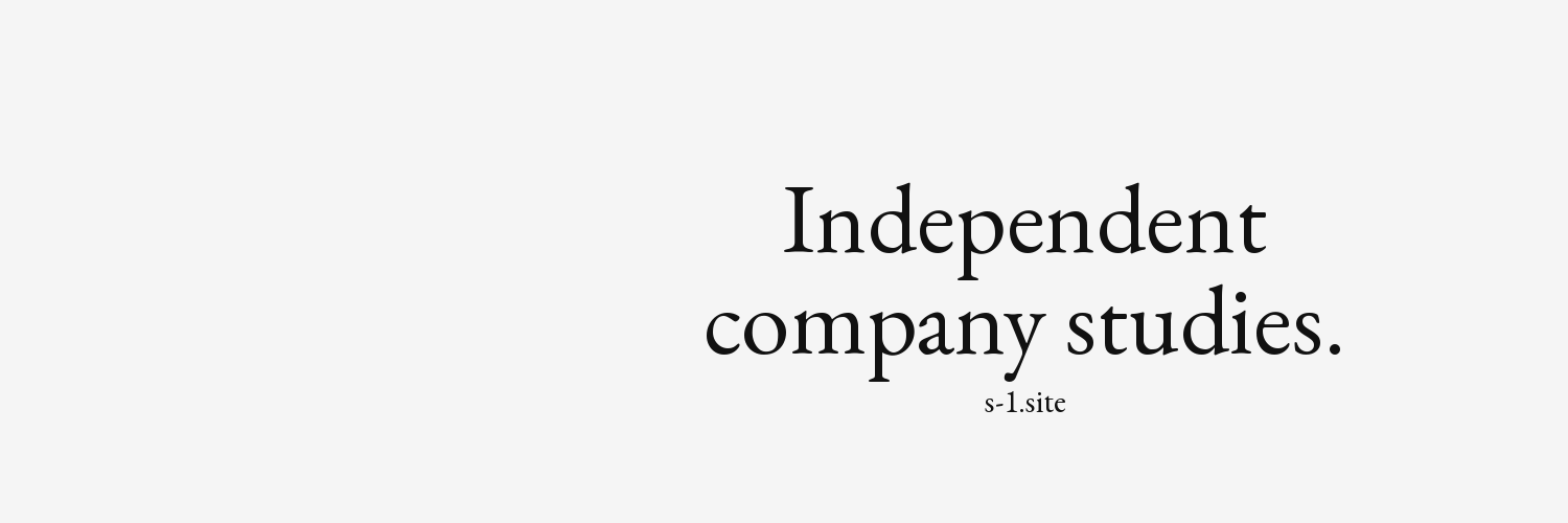 Independent company studies. s-1.site